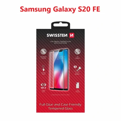 Glass Swissten Full Glue, cadru de culoare, husa Samsung G780 Galaxy S20 Fe 