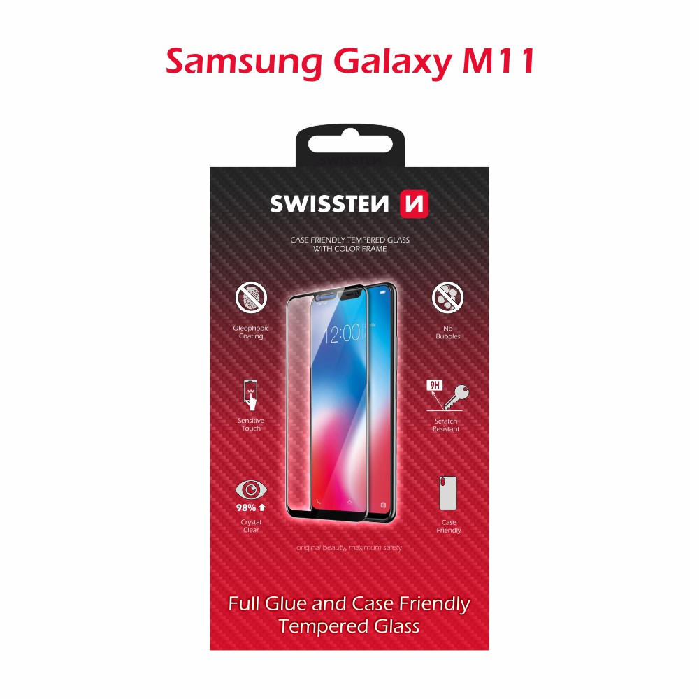 Swissten Full Glue, cadru de culoare, husa Samsung M115 Galaxy M11  thumb