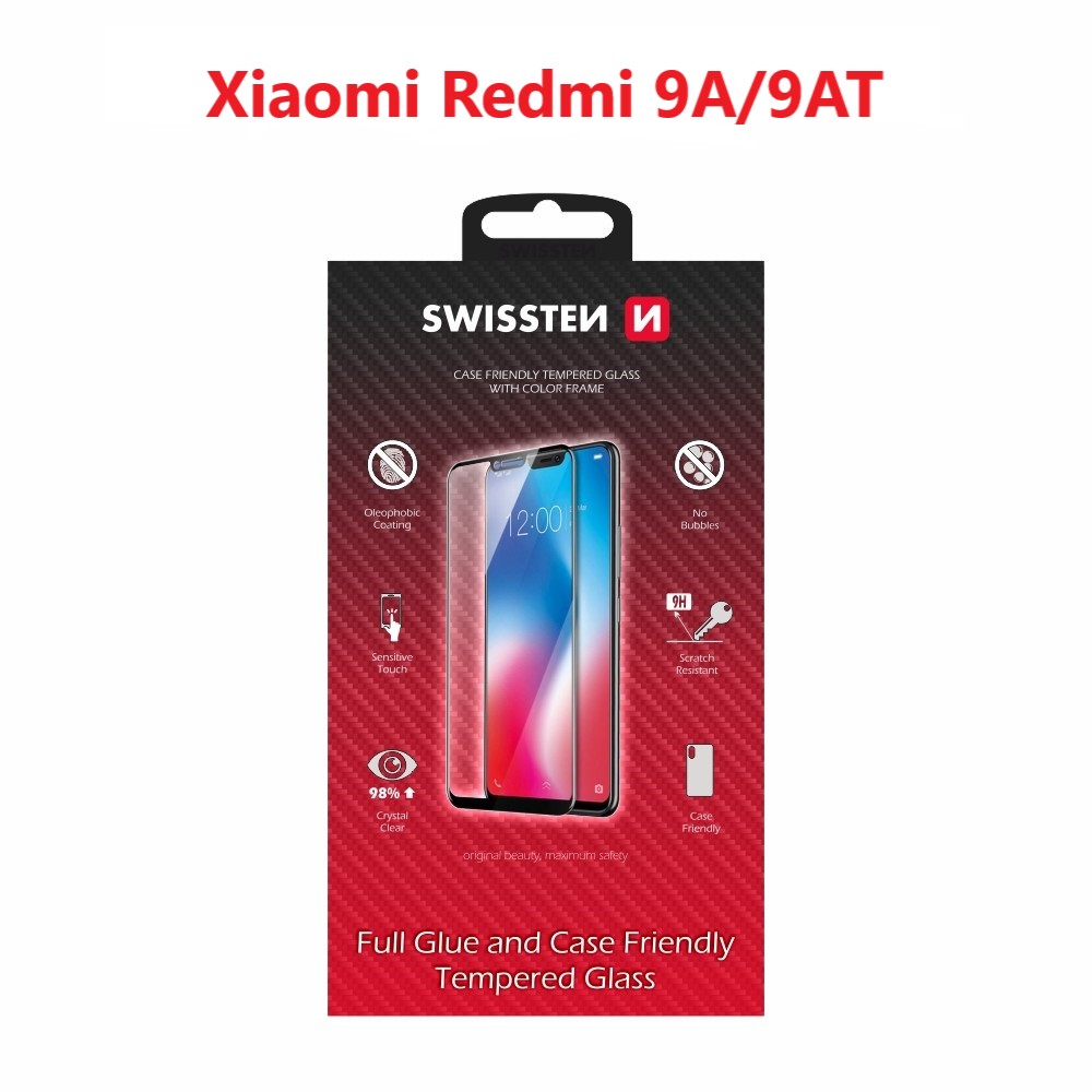Swissten Full Glue, cadru de culoare, husa Xiaomi Redmi 9a/Xiaomi Redmi 9at  thumb