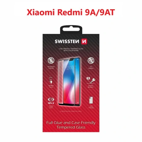 Swissten Full Glue, cadru de culoare, husa Xiaomi Redmi 9a/Xiaomi Redmi 9at 