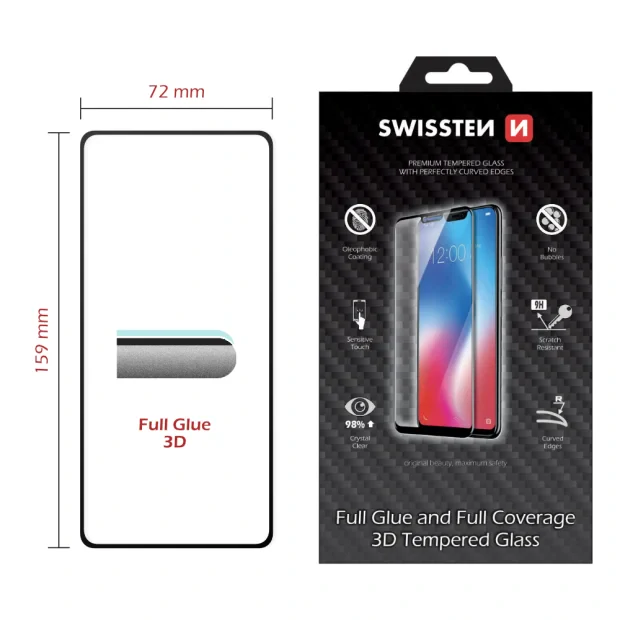 Swissten Ultra Durabil 3d Full Glue Glass Samsung M515 Galaxy M51 