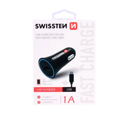Adaptor Swissten  pe USB 1A Power + Micro USB Cablu