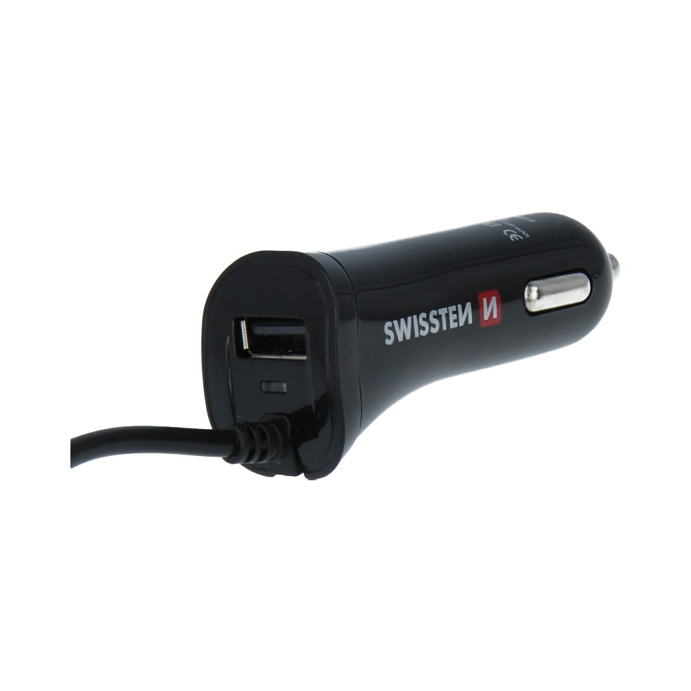 Swissten  Incarcator Auto Micro USB si USB 2.4A Power thumb