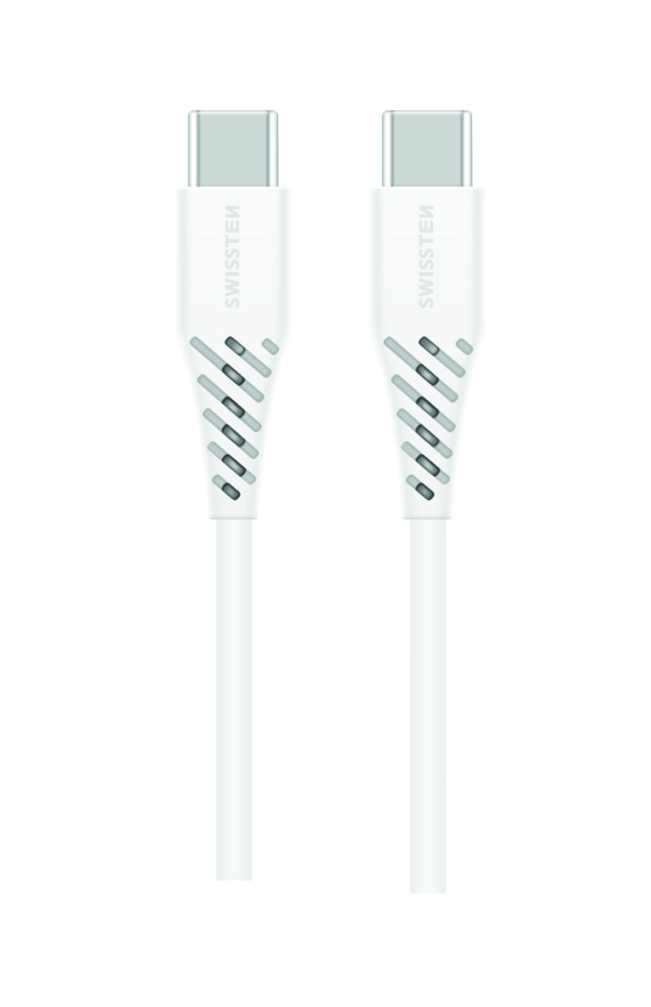 Cablu de date Swissten TPE USB-C/USB-C Putere 5A (100W) 1,5 m Alb thumb