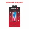 Swissten Glass Full Glue, cadru de culoare, Case friendly Apple iPhone  SE 2020/SE 2022 Negru