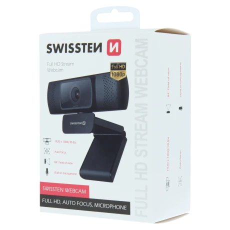 Swissten Webcam FHD 1080p
