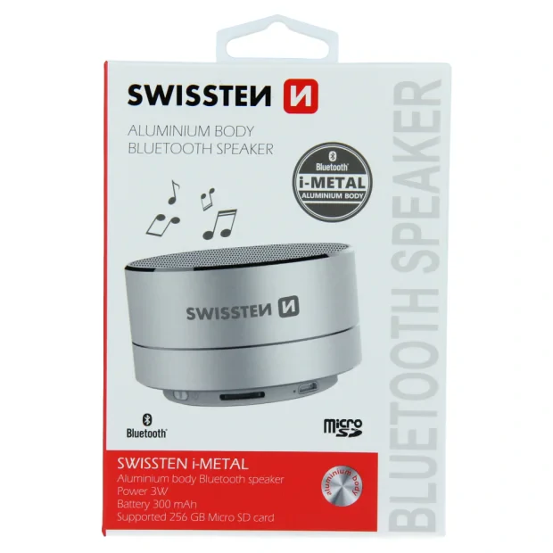 Difuzor Bluetooth Swissten I-Metal Argintiu