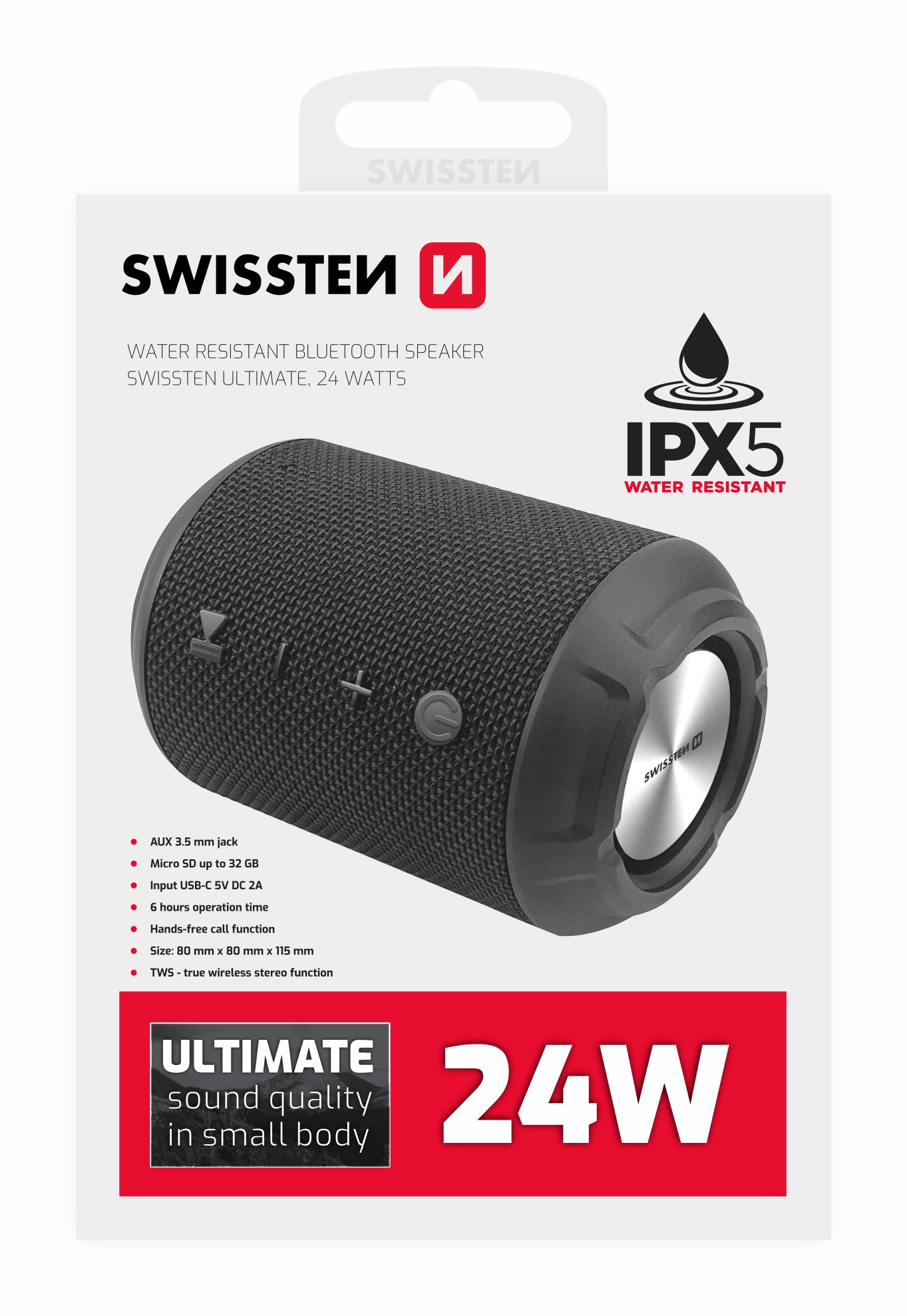 Difuzor Bluetooth Swissten Ultimate 24W Negru thumb