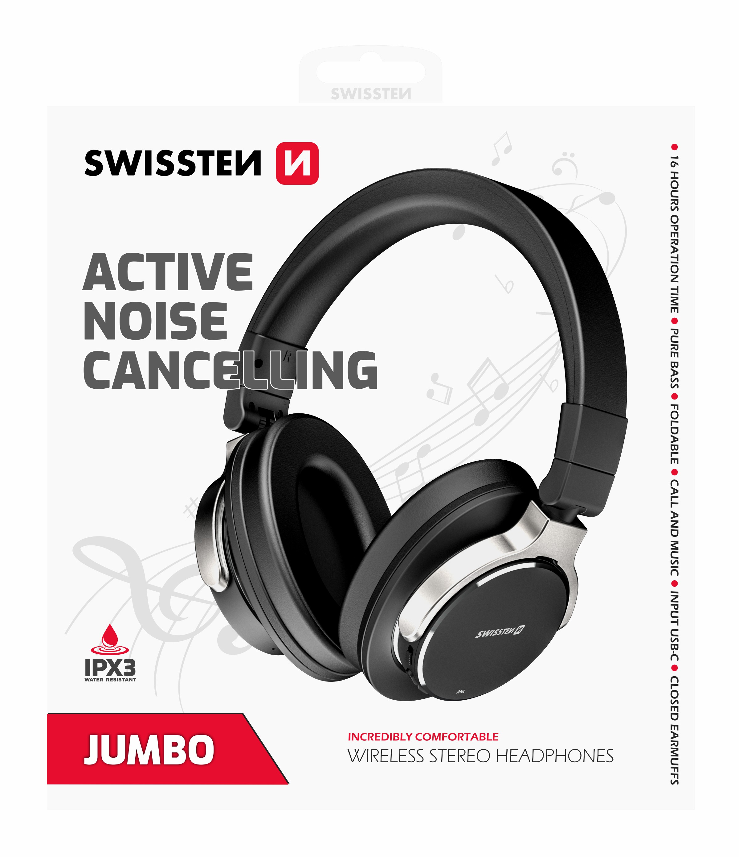 Casti stereo Bluetooth Swissten Jumbo Anc elegant thumb