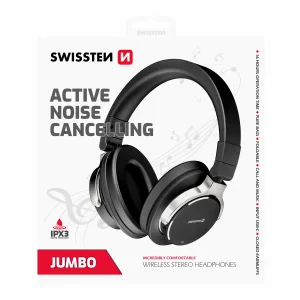 Casti stereo Bluetooth Swissten Jumbo Anc elegant