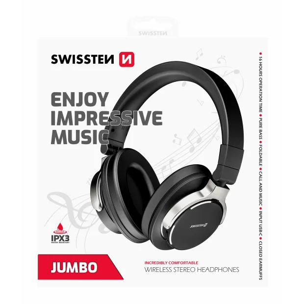 Bluetooth Casti Stereo Swissten Jumbo elegant