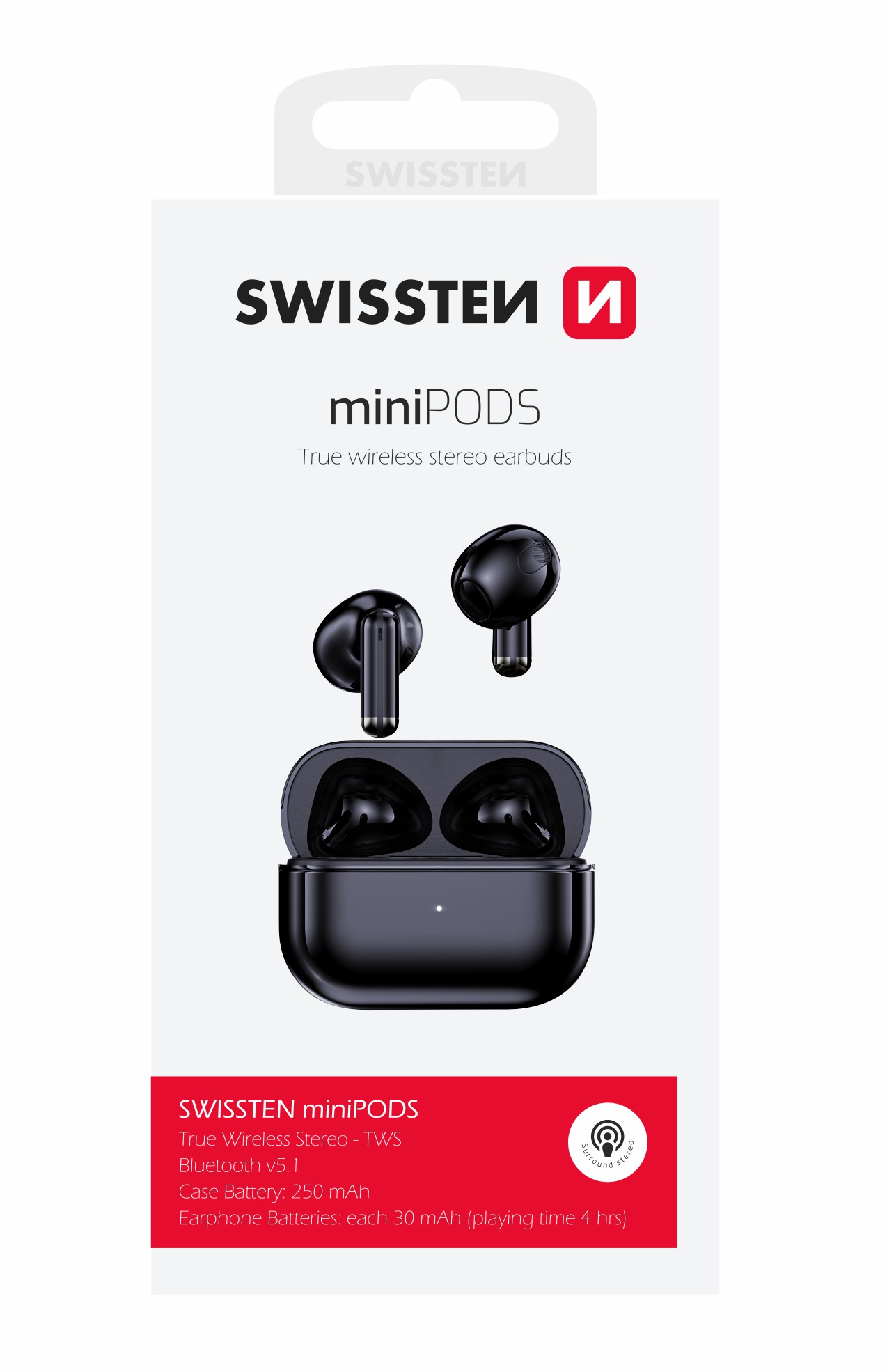 Bluetooth TWS Swissten Minipods elegant thumb