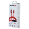 Cablu de date Swissten textil USB / Lightning 3,0 m Rosu