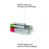 Cablu de date Swissten textil Micro USB 0,2 m Rosu