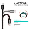 Cablu de date Swissten textil USB / Micro USB 2,0 m Rosu