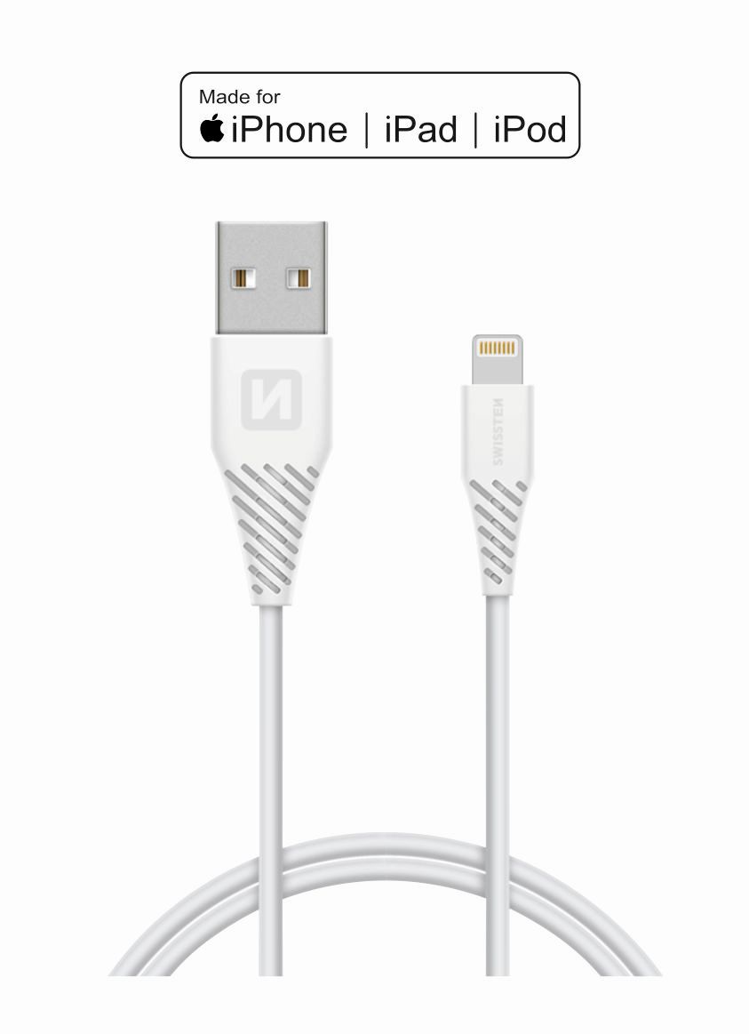 Cablu de date Swissten  Lightning 1,2 M Alb thumb