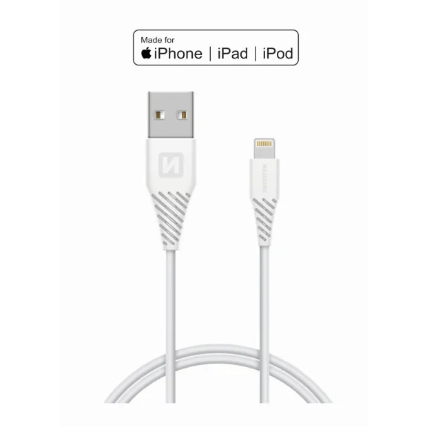 Cablu de date Swissten  Lightning 1,2 M Alb