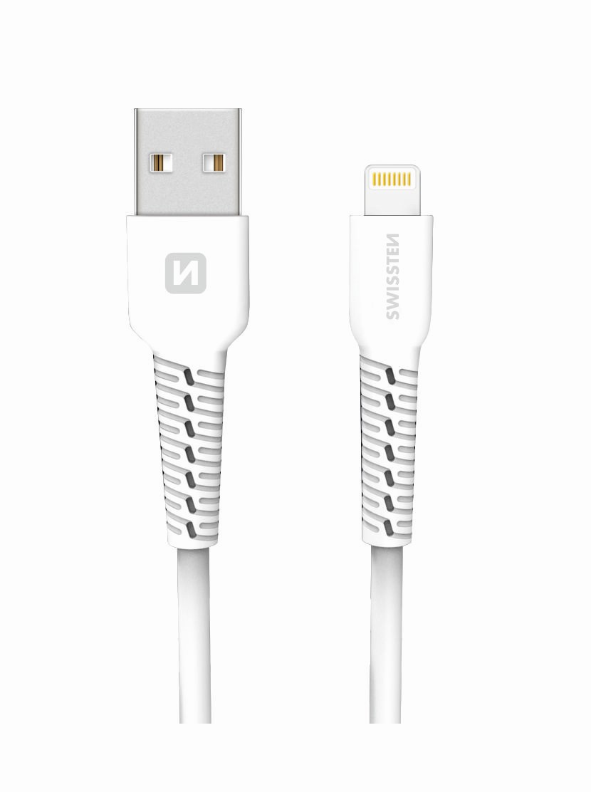 Cablu de date Swissten USB / Lightning 1,0 m Alb thumb