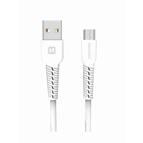 Cablu de date Swissten USB / Micro USB 1,0 M Alb
