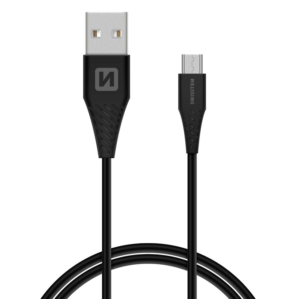 Cablu de date Swissten USB / Micro USB 1,5 m Negru (6,5 mm) thumb