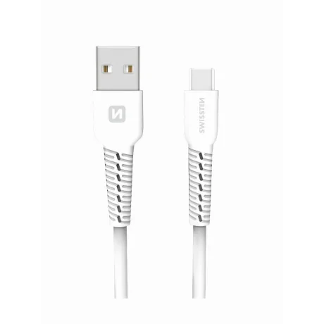 Cablu de date Swissten USB / USB-C 1,0 M Alb