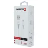 Cablu de date Swissten USB / USB-C 3.1 Alb 1,5 m (7mm)