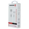Cablu de date Swissten USB / USB-C 3.1 Alb 1,5 m (9mm)