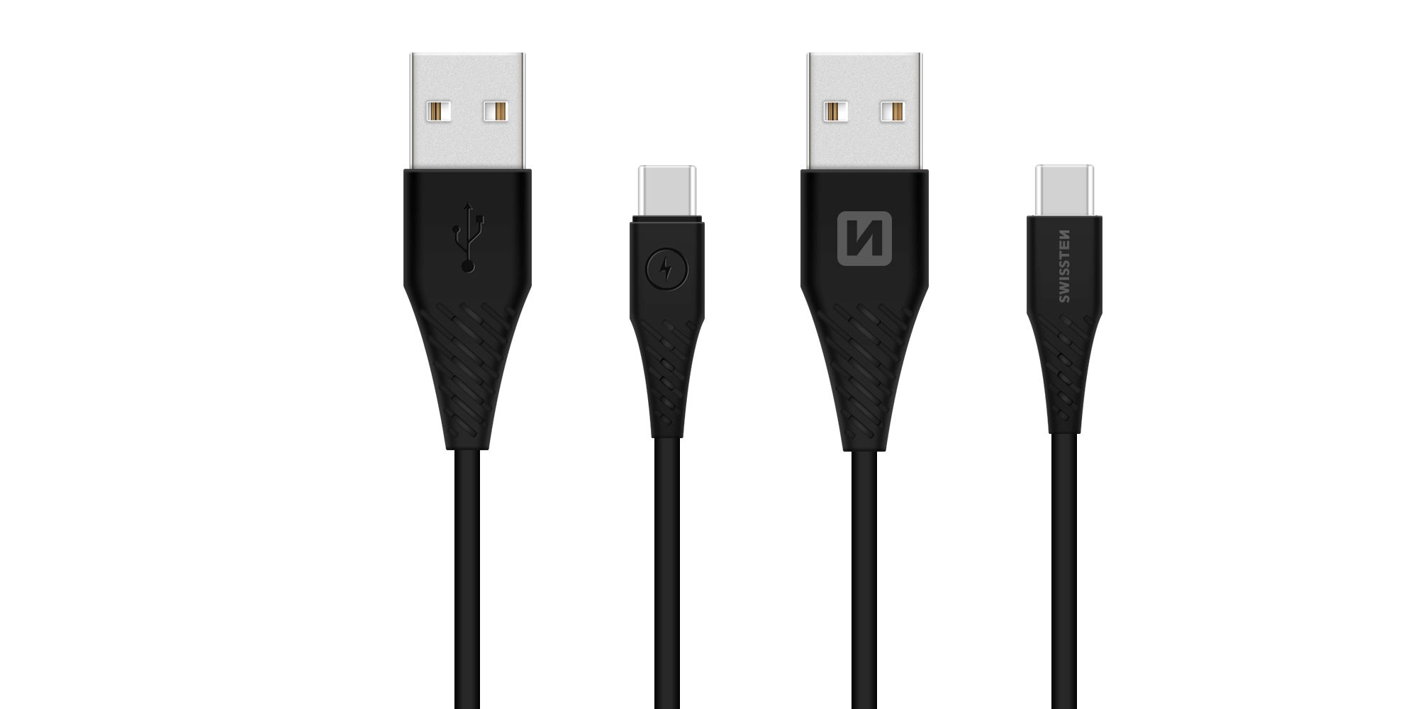 Cablu de date Swissten USB / USB-C 3.1 Negru 1,5m (9mm) thumb