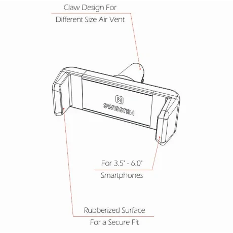 Suport telefon pentru gura ventilatie masinii Swissten S-Grip AV-1