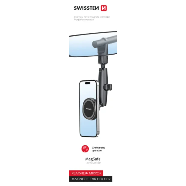 Suport telefon magnetic masina prindere oglinda Swissten