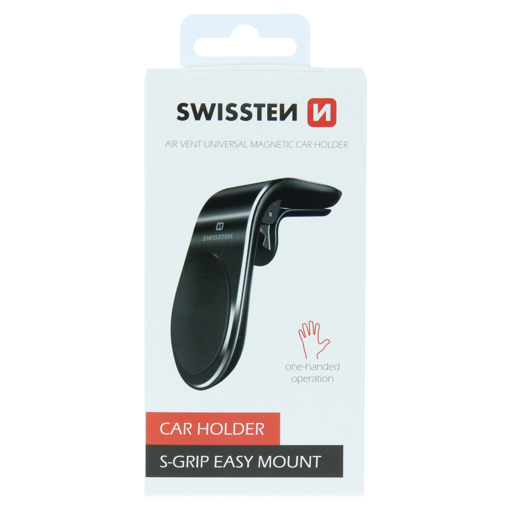 Suport telefon magnetic ventilatia masinii Swissten Easy Mount Negru thumb