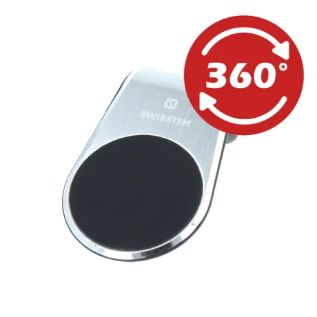 Swissten suport auto magnetic la ventilatia Easy Mount Argintiu