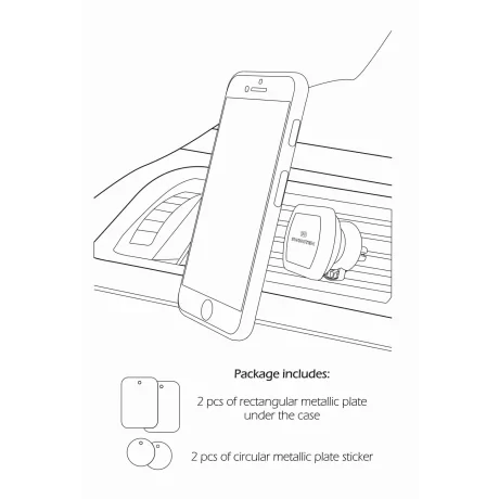 Suport auto Magnetic ventilatia masinii Swissten S-Grip AV-M3 (pachet Eco)