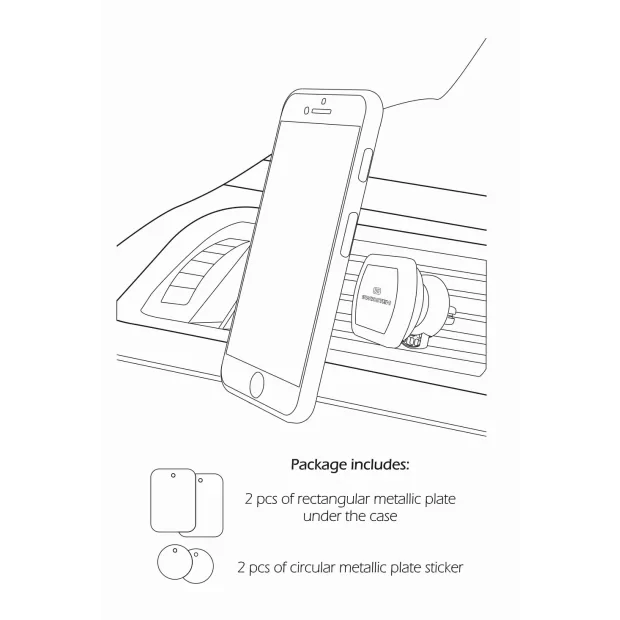 Suport auto Magnetic ventilatia masinii Swissten S-Grip AV-M3 (pachet Eco)