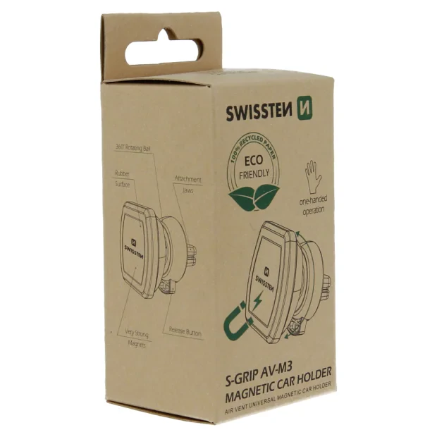 Suport auto Magnetic ventilatia masinii Swissten S-Grip AV-M3 (pachet Eco)