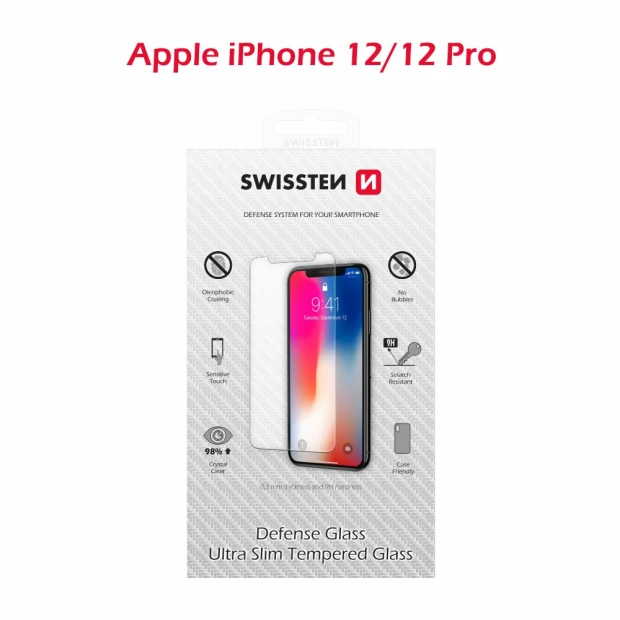 Swissten Swissten Glass iPhone 12/12 PRO RE 2.5D