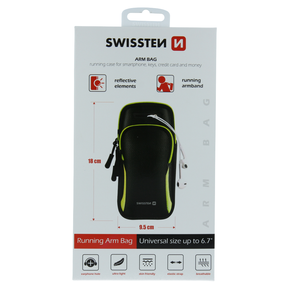 Swissten Armbag Case Negru thumb