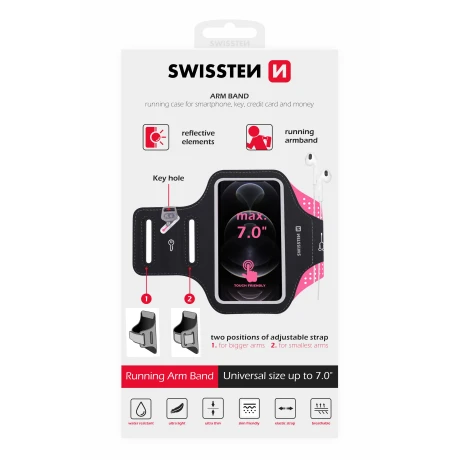 Case Swissten Armband Case 7.0 &quot;Roz