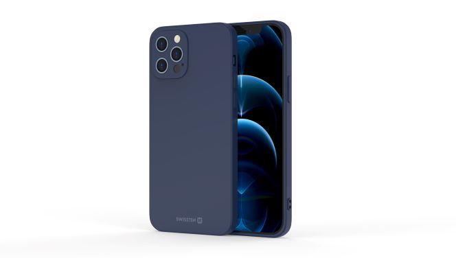 Swissten Soft Joy Huawei P40 Lite Dark Albastru thumb
