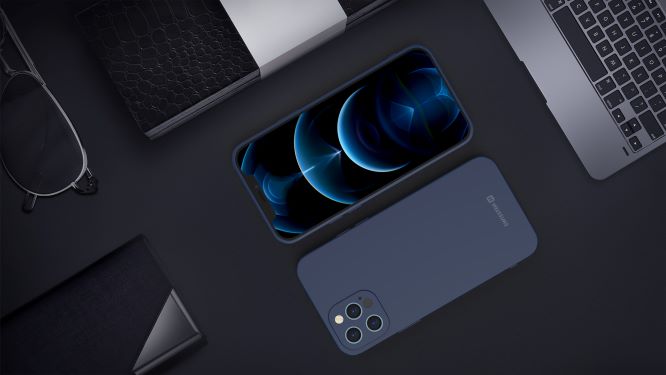 Swissten Soft Joy Huawei P40 Lite Dark Albastru thumb