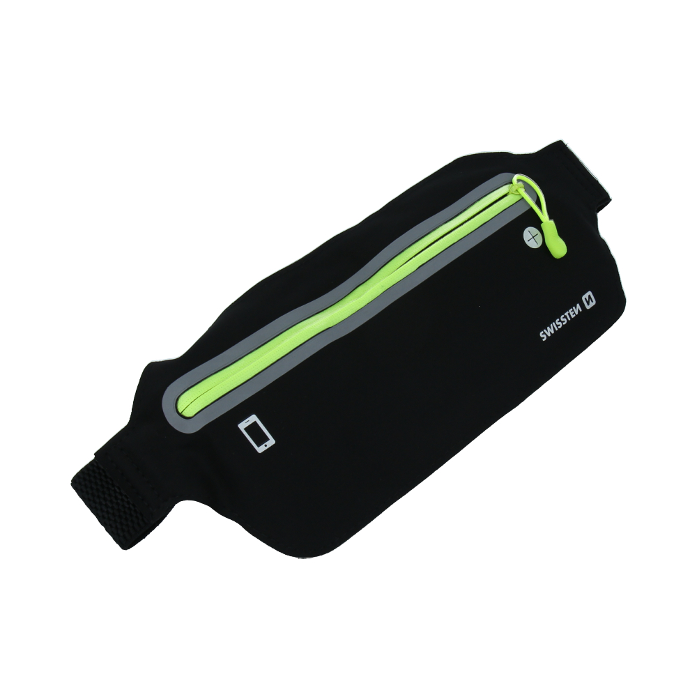 Husa Swissten Waist Bag pentru Telefon Negru thumb