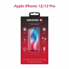 Swissten Glass Full Glue, cadru de culoare, Case friendly iPhone Apple iPhone 12/12 PRO Negru