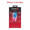 Swissten Glass Full Glue, cadru de culoare, Case friendly iPhone  13 PRO Max Negru