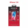 Swissten Glass Full Glue, cadru de culoare, Case friendly iPhone  7/8 Negru