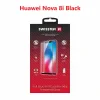 Swissten Glass Full Glue, cadru de culoare, Case friendly Huawei Nova 8i Negru