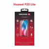 Swissten Glass Full Glue, cadru de culoare, Case friendly Huawei P20 Lite Negru