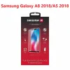 Swissten Glass Full Glue, Cadru de culoare, Case Friendly Samsung Galaxy A8 2018/A5 2018 Negru