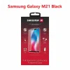 Swissten Glass Full Glue, cadru de culoare, Case friendly Samsung M215 Galaxy M21 Negru