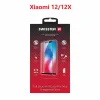 Swissten Glass Full Glue, cadru de culoare, Case friendly Xiaomi 12/12x Negru