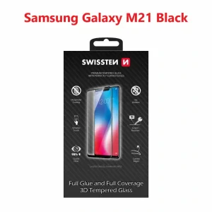 Swissten Glass Ultra Durabil 3D Full Glue Samsung M215 Galaxy M21 Negru